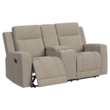 Brentwood 2-piece Upholstered Reclining Sofa Set Taupe - Tampa Furniture Outlet