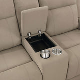 Brentwood 2-piece Upholstered Reclining Sofa Set Taupe - Tampa Furniture Outlet