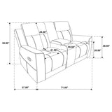 Brentwood 2-piece Upholstered Reclining Sofa Set Taupe - Tampa Furniture Outlet