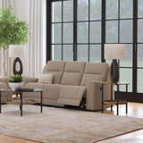Brentwood Upholstered Motion Reclining Sofa Taupe - Tampa Furniture Outlet