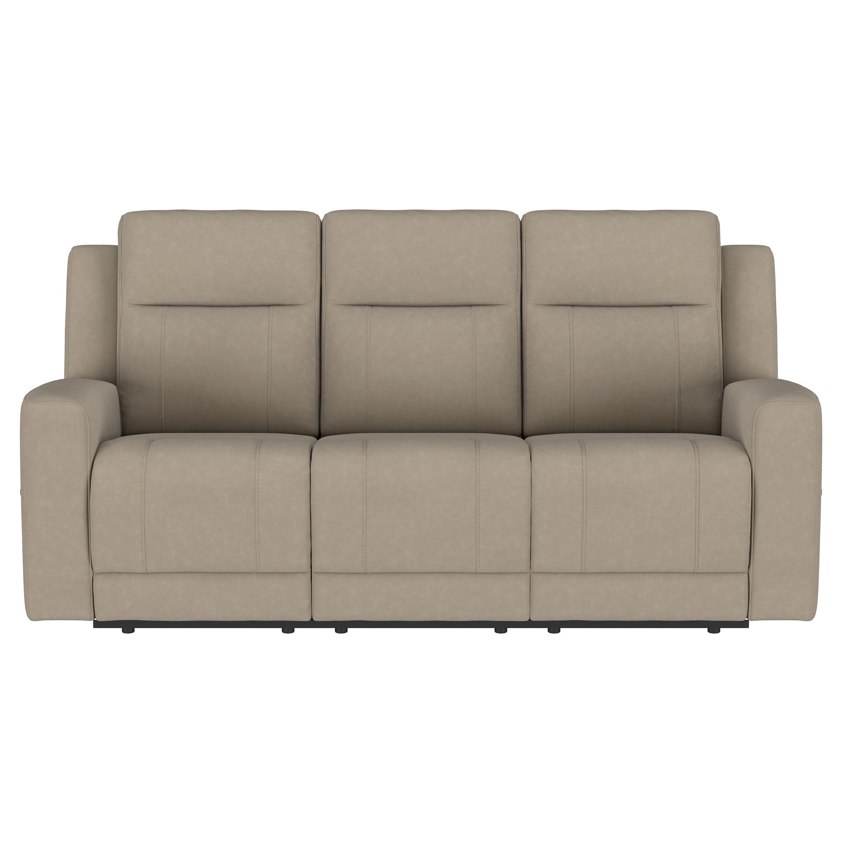 Brentwood Upholstered Motion Reclining Sofa Taupe - Tampa Furniture Outlet