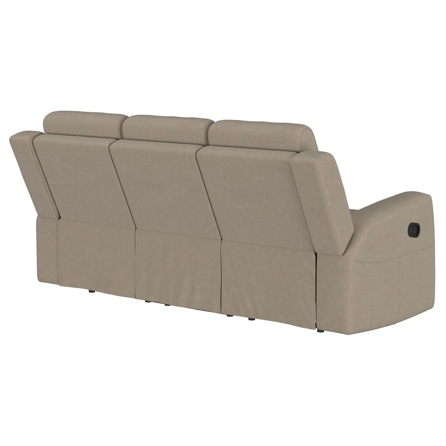Brentwood Upholstered Motion Reclining Sofa Taupe - Tampa Furniture Outlet