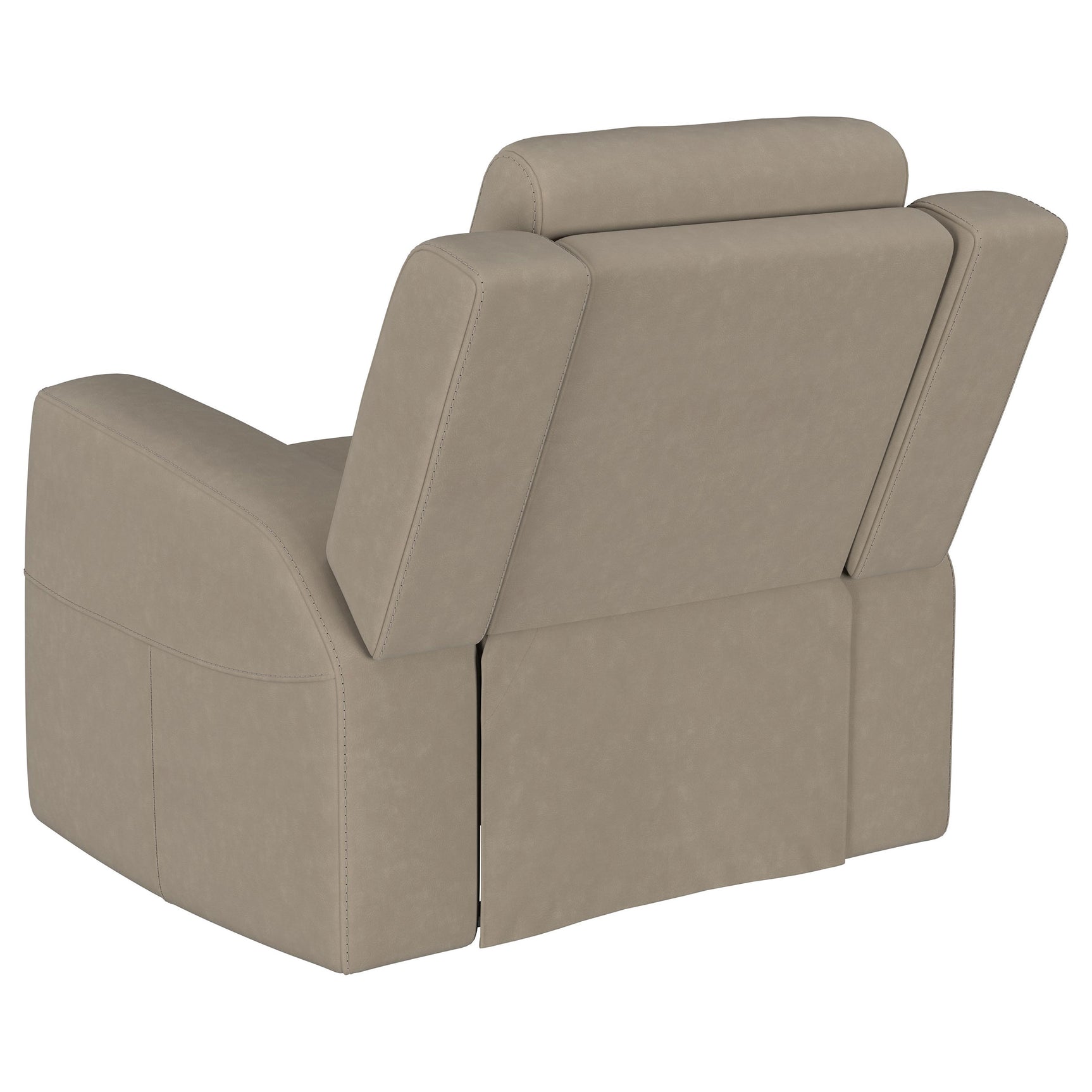 Brentwood Upholstered Recliner Chair Taupe - Tampa Furniture Outlet