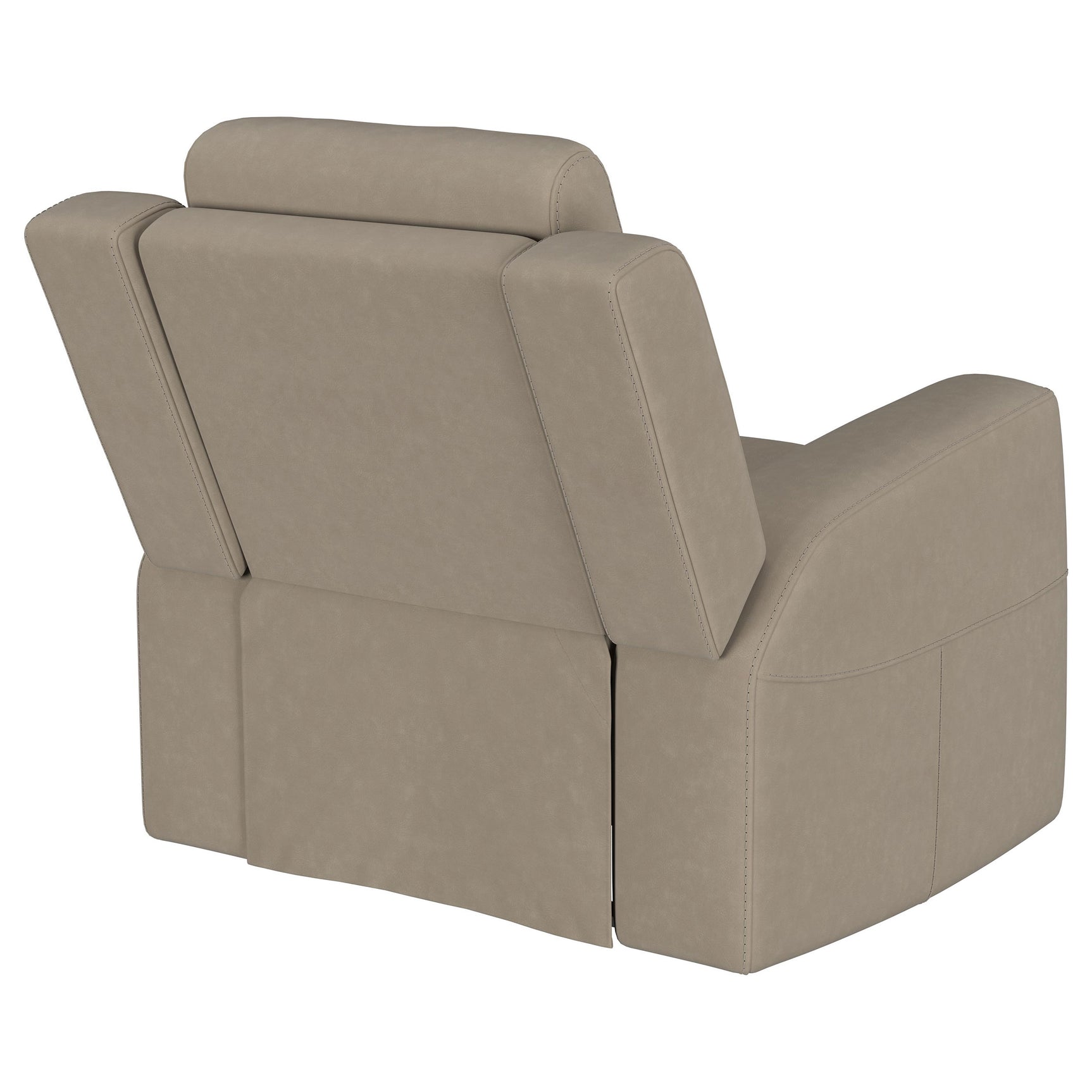 Brentwood Upholstered Recliner Chair Taupe - Tampa Furniture Outlet