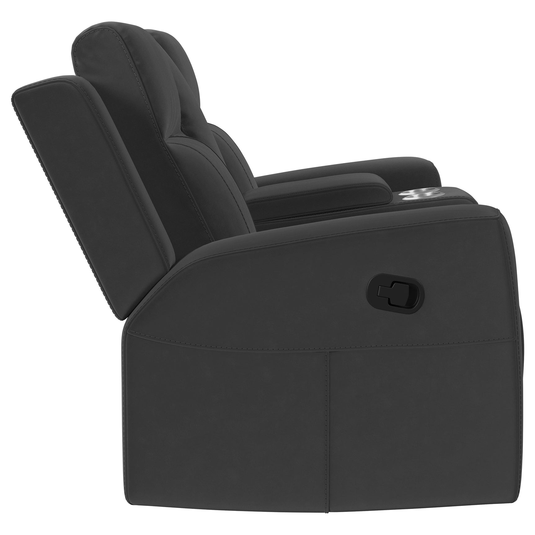 Brentwood 2-piece Upholstered Reclining Sofa Set Charcoal - Tampa Furniture Outlet