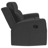 Brentwood 3-piece Upholstered Reclining Sofa Set Charcoal - Tampa Furniture Outlet