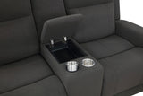 Brentwood 3-piece Upholstered Reclining Sofa Set Charcoal - Tampa Furniture Outlet