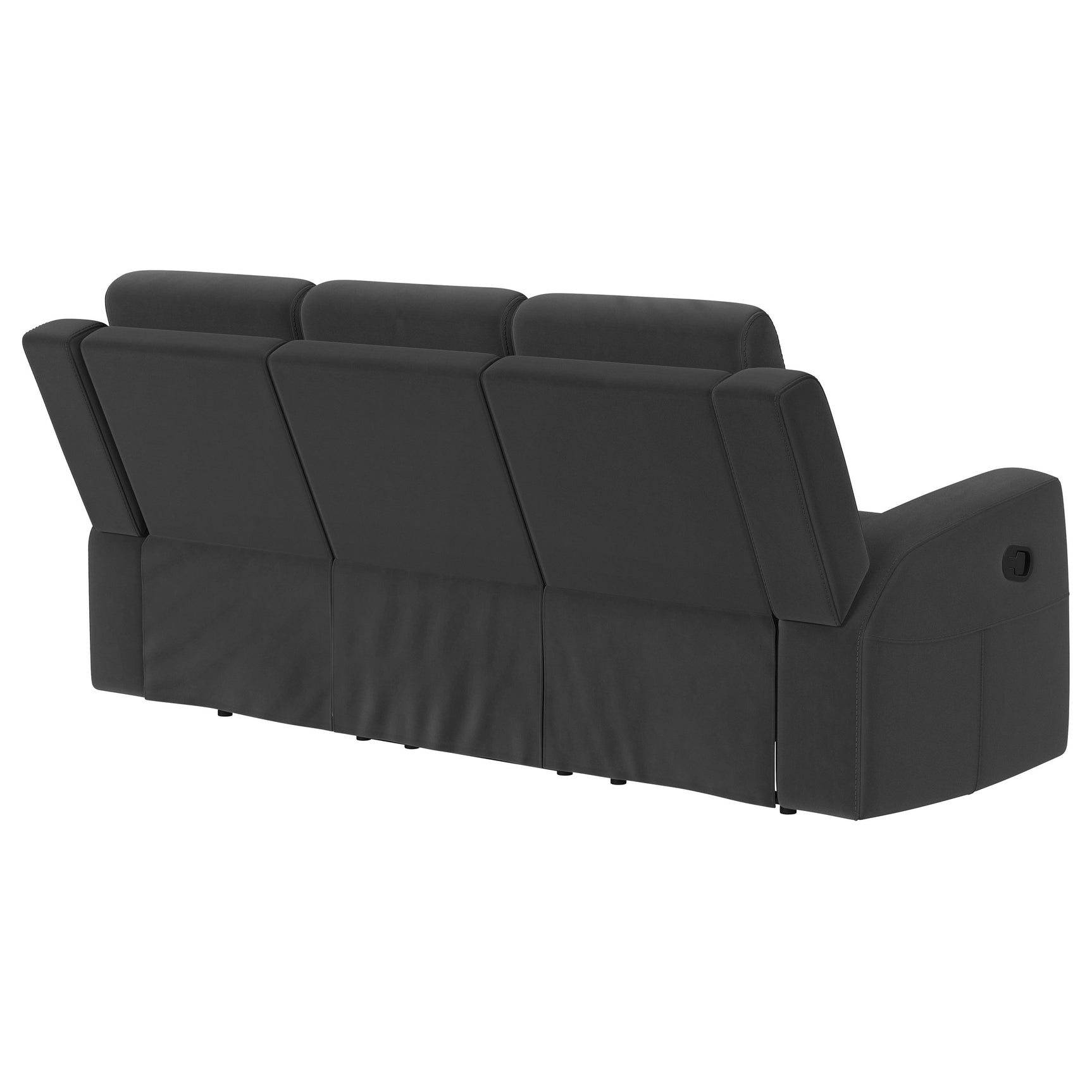 Brentwood Upholstered Motion Reclining Sofa Dark Charcoal - Tampa Furniture Outlet