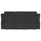 Brentwood Upholstered Motion Reclining Sofa Dark Charcoal - Tampa Furniture Outlet