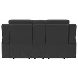 Brentwood Upholstered Reclining Loveseat Dark Charcoal - Tampa Furniture Outlet