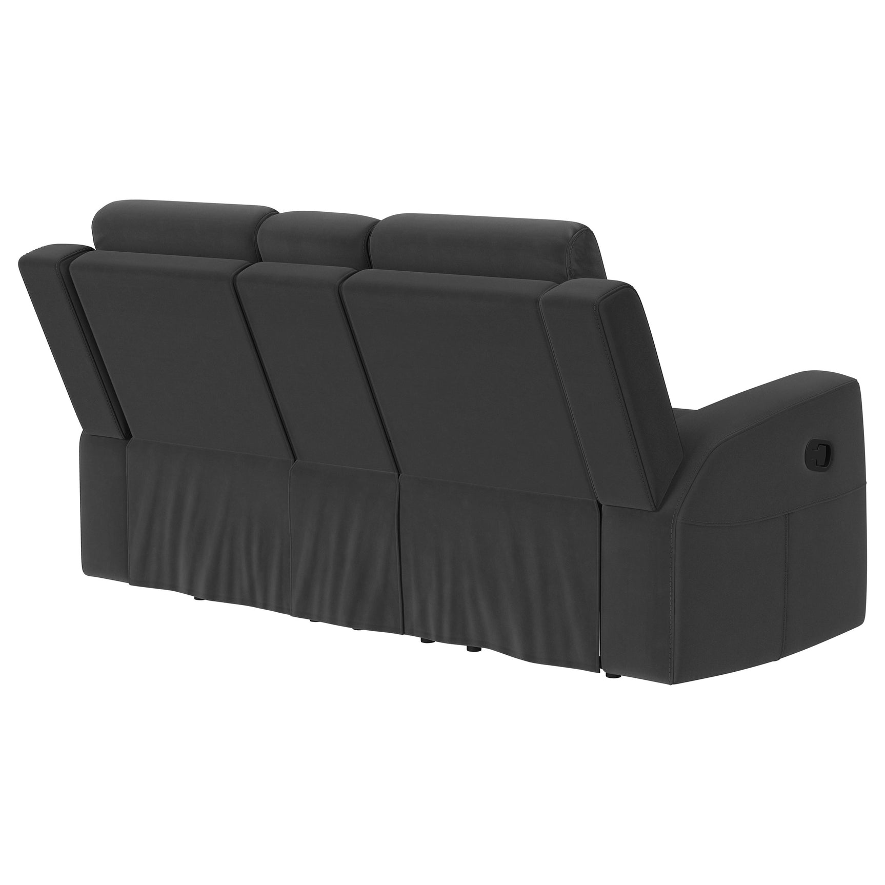 Brentwood Upholstered Reclining Loveseat Dark Charcoal - Tampa Furniture Outlet