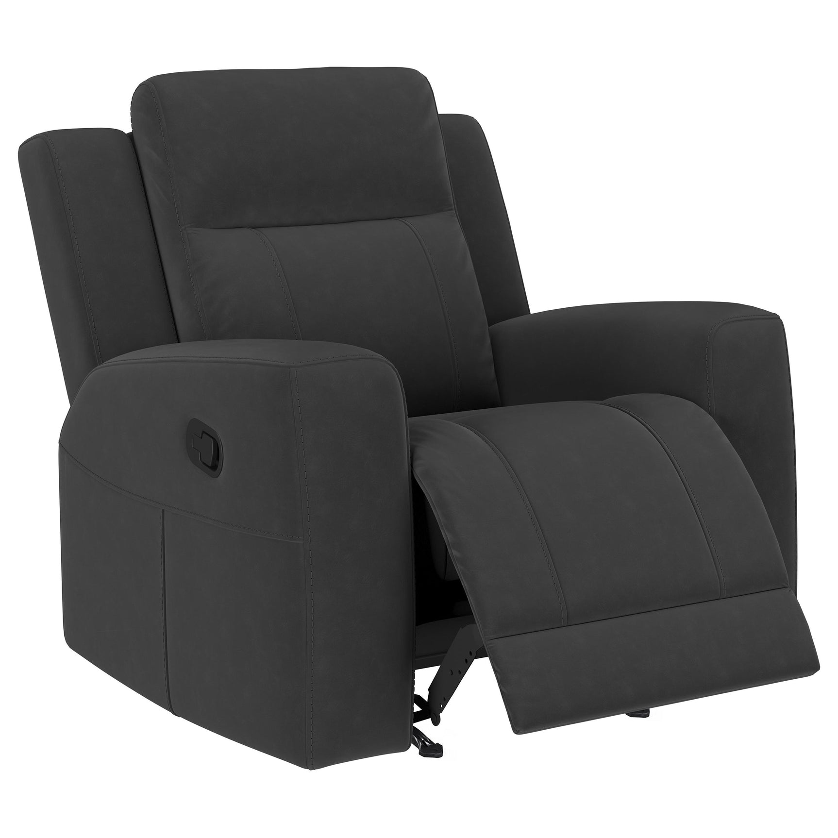 Brentwood Upholstered Recliner Chair Dark Charcoal - Tampa Furniture Outlet