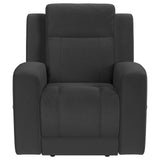 Brentwood Upholstered Recliner Chair Dark Charcoal - Tampa Furniture Outlet