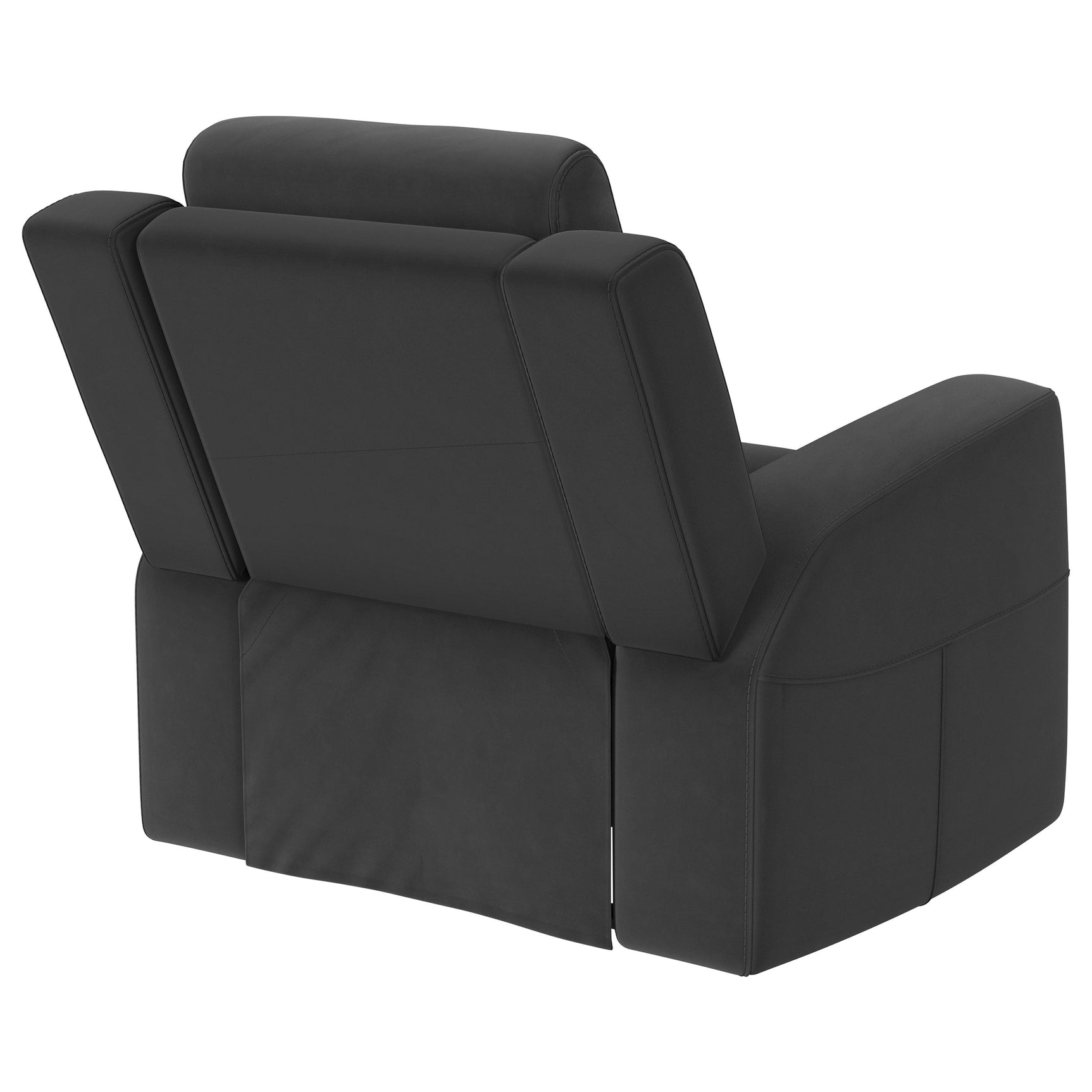 Brentwood Upholstered Recliner Chair Dark Charcoal - Tampa Furniture Outlet