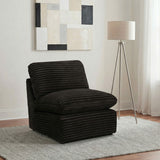 Collins Modular Armless Chair Chocolate Brown