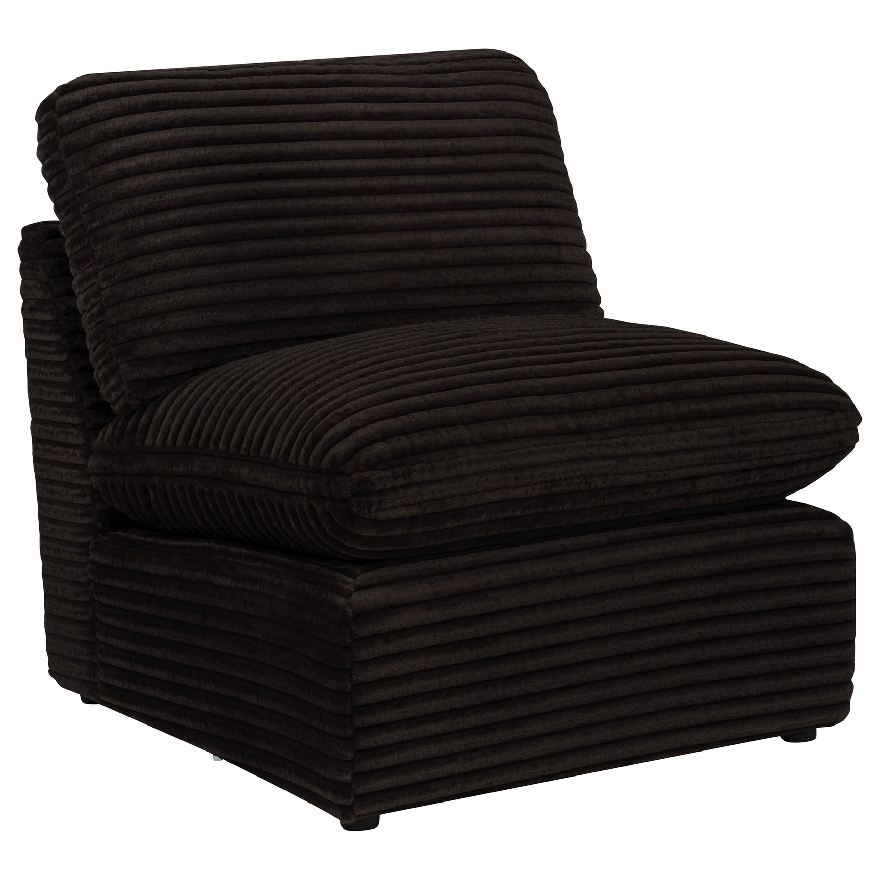 Tampa Furniture Outlet - Coaster - Collins Modular Armless Chair Chocolate Brown - 610350AC