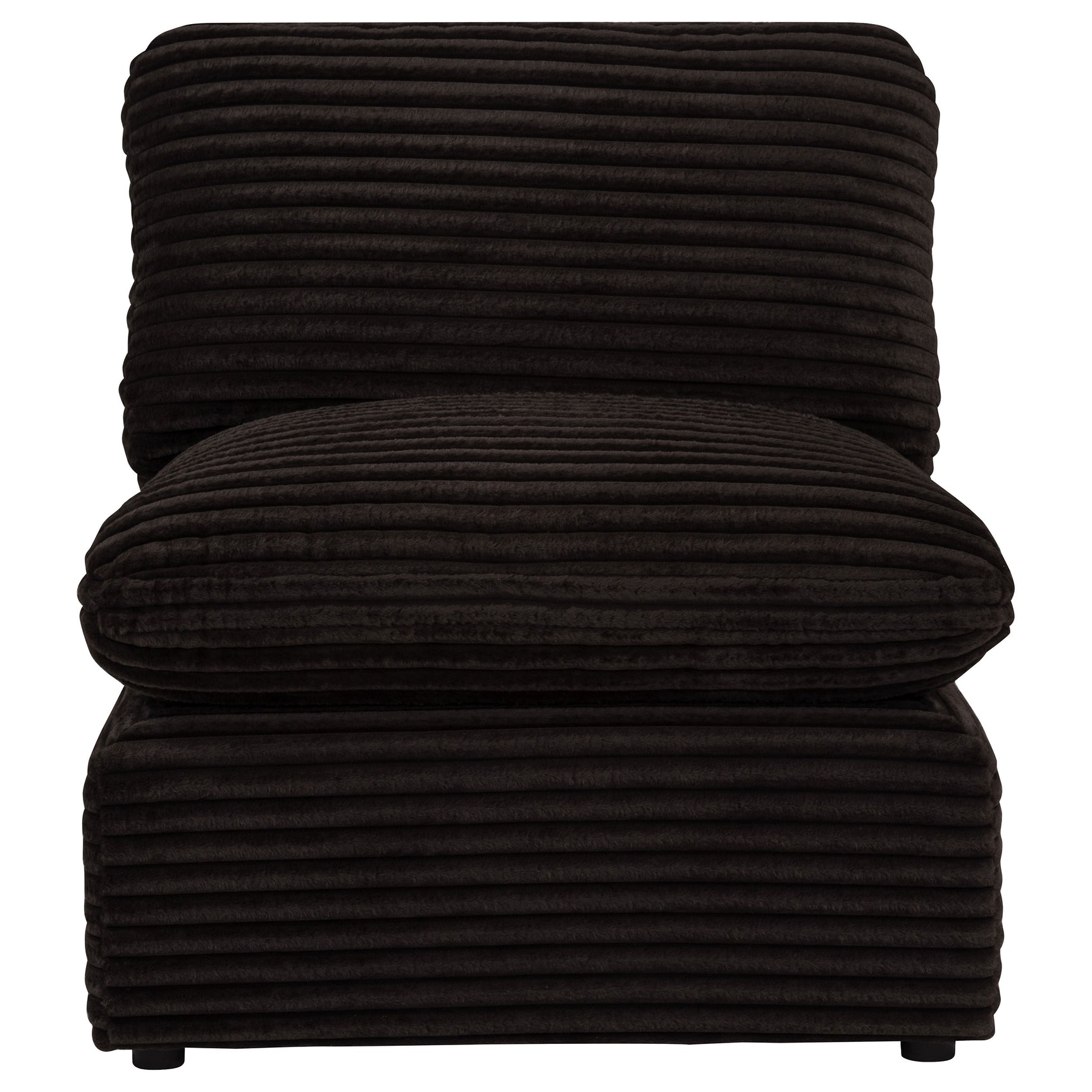 Collins Modular Armless Chair Chocolate Brown