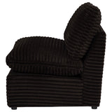 Collins Modular Armless Chair Chocolate Brown