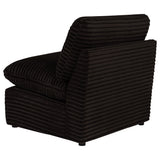 Collins Modular Armless Chair Chocolate Brown