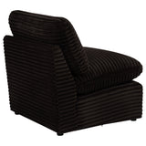 Collins Modular Armless Chair Chocolate Brown