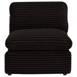 Collins Modular Power Armless Recliner Chocolate Brown