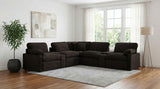 Collins Modular Power Armless Recliner Chocolate Brown