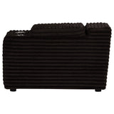 Collins Upholstered Modular Storage Console Chocolate Brown