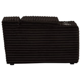 Collins Upholstered Modular Storage Console Chocolate Brown