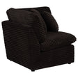 Tampa Furniture Outlet - Coaster - Collins Modular Corner Chair Chocolate Brown - 610350CRN