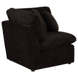 Tampa Furniture Outlet - Coaster - Collins Modular Corner Chair Chocolate Brown - 610350CRN