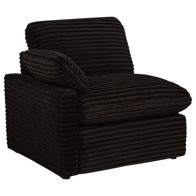 Tampa Furniture Outlet - Coaster - Collins Modular LAF Power Recliner Chocolate Brown - 610350LRP