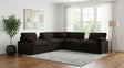 Tampa Furniture Outlet - Coaster - Collins 7-piece Modular Power Reclining Sectional Chocolate Brown - 610350P-SETA