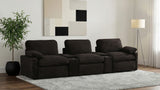Tampa Furniture Outlet - Coaster - Collins 5-Piece Power Reclining Home Theater Seating Chocolate Brown - 610351PT