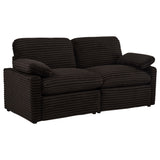 Tampa Furniture Outlet - Coaster - Collins Modular Power Loveseat Chocolate Brown - 610352P