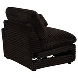 Collins Modular Power Loveseat Chocolate Brown