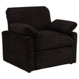 Tampa Furniture Outlet - Coaster - Collins Upholstered Power Recliner Chair Chocolate Brown - 610353P