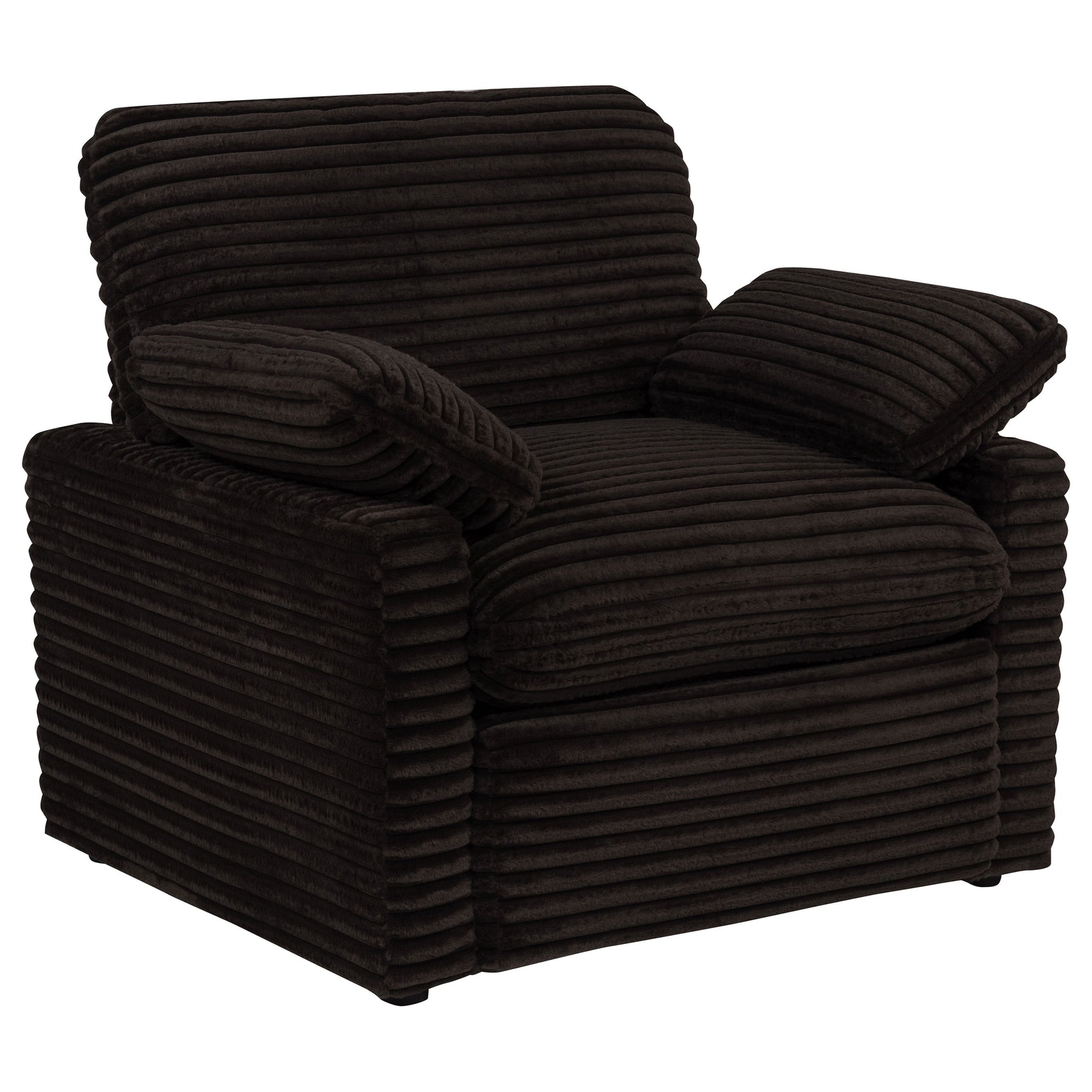 Tampa Furniture Outlet - Coaster - Collins Upholstered Power Recliner Chair Chocolate Brown - 610353P