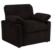 Tampa Furniture Outlet - Coaster - Collins Upholstered Power Recliner Chair Chocolate Brown - 610353P