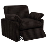 Collins Upholstered Power Recliner Chair Chocolate Brown