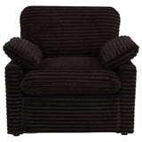 Collins Upholstered Power Recliner Chair Chocolate Brown