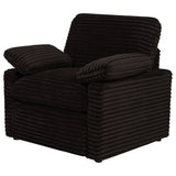 Collins Upholstered Power Recliner Chair Chocolate Brown