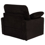 Collins Upholstered Power Recliner Chair Chocolate Brown
