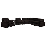 Collins Upholstered Power Recliner Chair Chocolate Brown