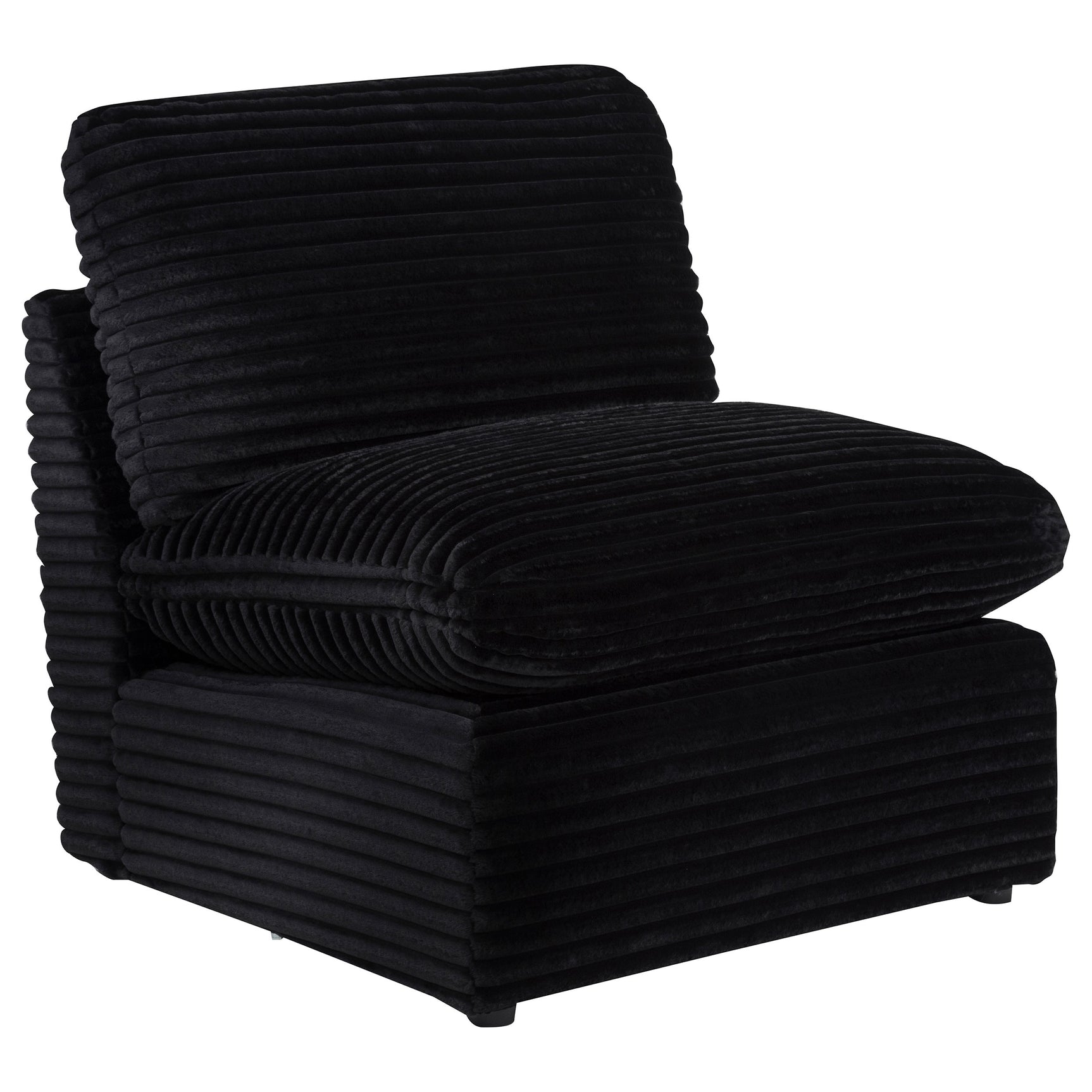 Tampa Furniture Outlet - Coaster - Collins Modular Armless Chair Black - 610360AC