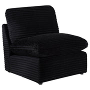 Tampa Furniture Outlet - Coaster - Collins Modular Armless Chair Black - 610360AC