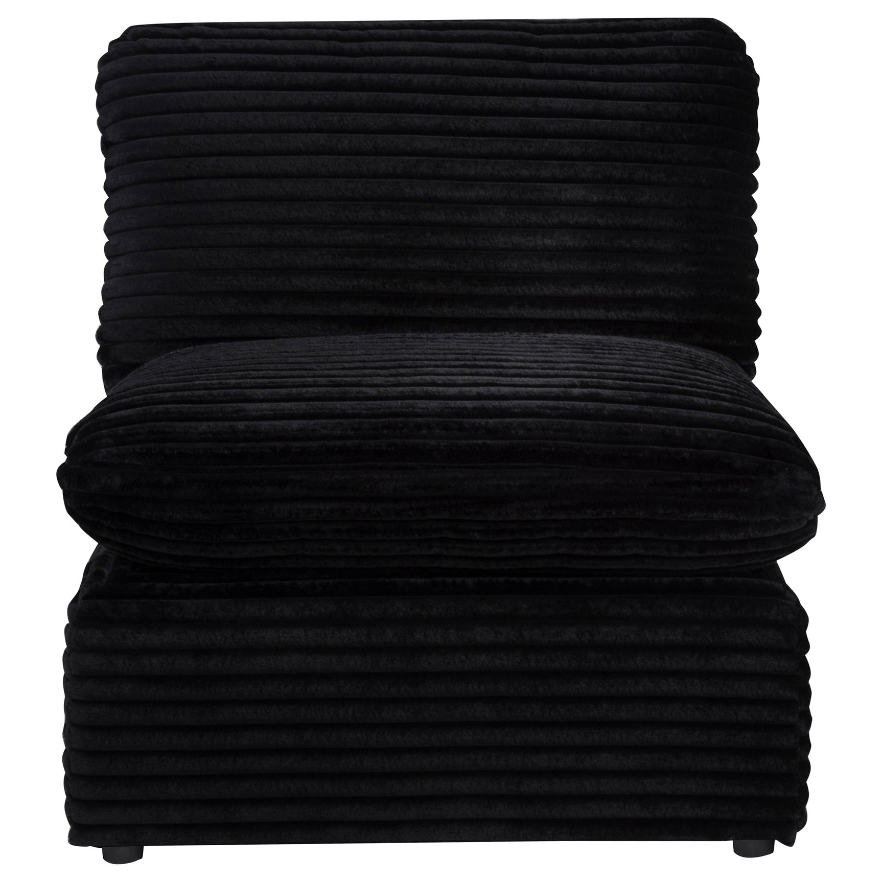 Collins Modular Armless Chair Black