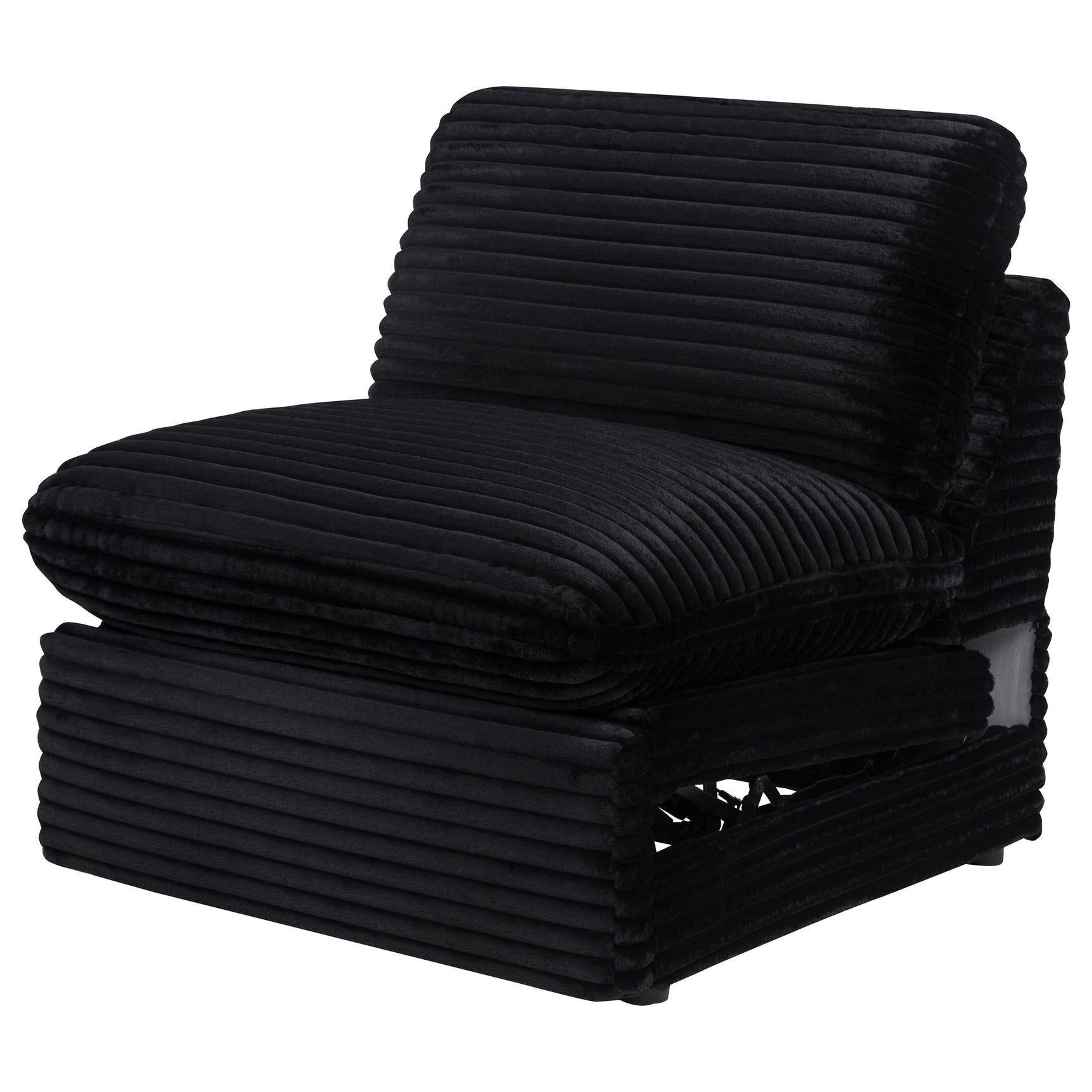 Collins Modular Power Armless Recliner Black