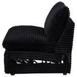 Collins Modular Power Armless Recliner Black