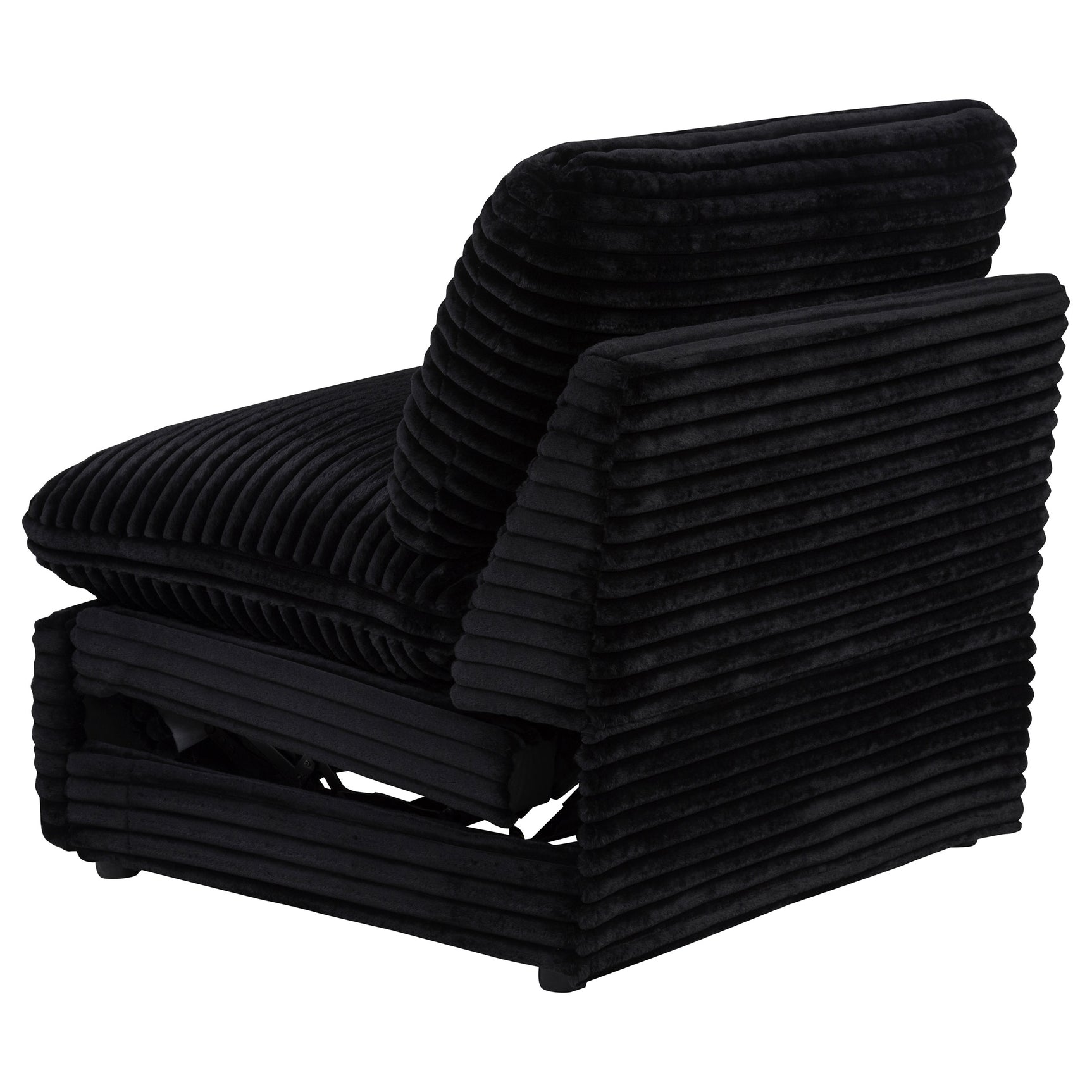 Collins Modular Power Armless Recliner Black