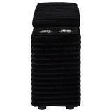 Collins Upholstered Modular Storage Console Black